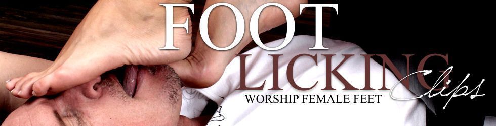 Goddesses use feet to humiliate | Foot Licking Clips
